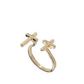 Ringar - Cross Twix Gold Ring Ringar - Cross Twix Gold Ring