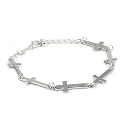 Armband - Fancy Me Cross Silver Bracelet