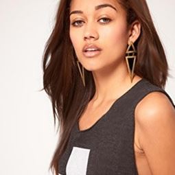 Örhängen - Geometric Triangle Earring Gold Örhängen - Geometric Triangle Earring Gold