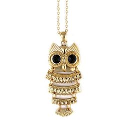 Halsband - Gold Owl Chain Necklace Halsband - Gold Owl Chain Necklace
