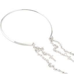 Halsband - Cross Silver Chain Collar Halsband - Cross Silver Chain Collar