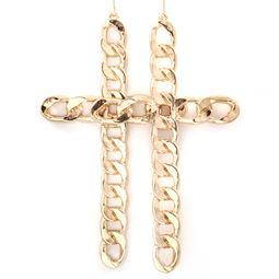 Örhängen - Chain Steel Cross Earring Gold Örhängen - Chain Steel Cross Earring Gold