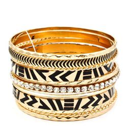 Rea - Glaze Bangle Gold Bracelet
