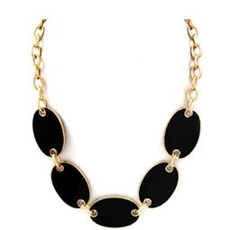 Halsband - Brick Gold black Necklace Halsband - Brick Gold black Necklace