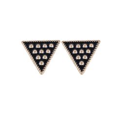 Örhängen - Black Triangle Gold Dot Earring Örhängen - Black Triangle Gold Dot Earring
