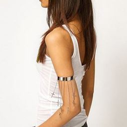 Armband - Cross Chain Silver Armlet