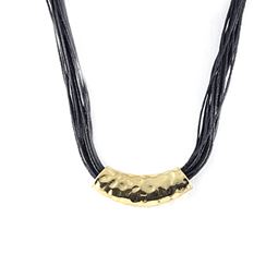 Halsband - Dot gold Black Necklace Halsband - Dot gold Black Necklace