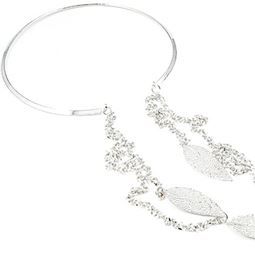 Halsband - Leaf Chain Collar Silver Halsband - Leaf Chain Collar Silver