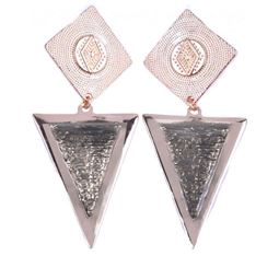 Örhängen - Triangle Square Black Oil Earring Örhängen - Triangle Square Black Oil Earring