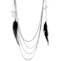 Halsband - Halsband B&W Feathers Halsband - Halsband B&W Feathers