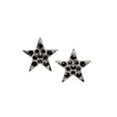 Örhängen - Star Cover Earring Black/silver Örhängen - Star Cover Earring Black/silver